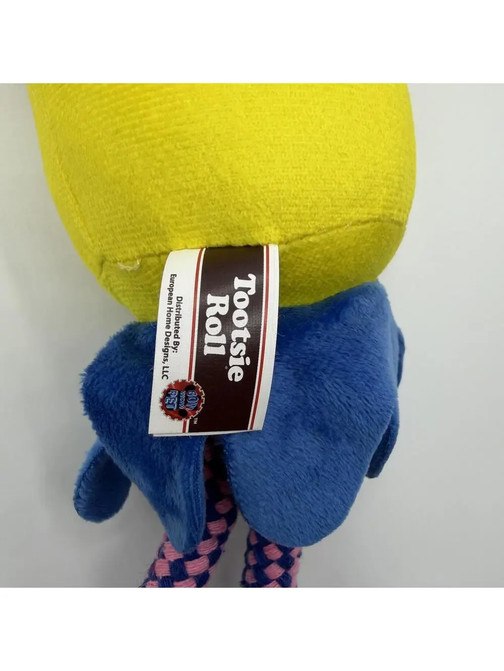 Dubble Bubble Dog Toy Interactive Tug Rope and Squeak 16” Tootsie Roll